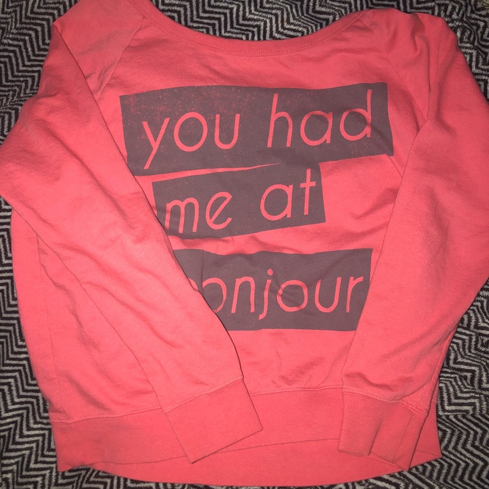 Red sweatshirt